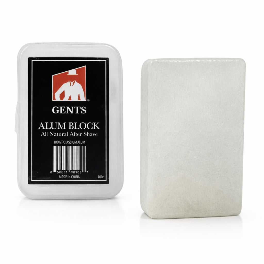G.B.S 3.5 Ounce Alum Block in Plastic Case | Fragrance-Free Natural Deodorant & Aftershave for Razor Burn Relief | Stops Bleeding, Fights Bumpy Skin, & Prevents Sweat – Travel-Friendly & Long-Lasting