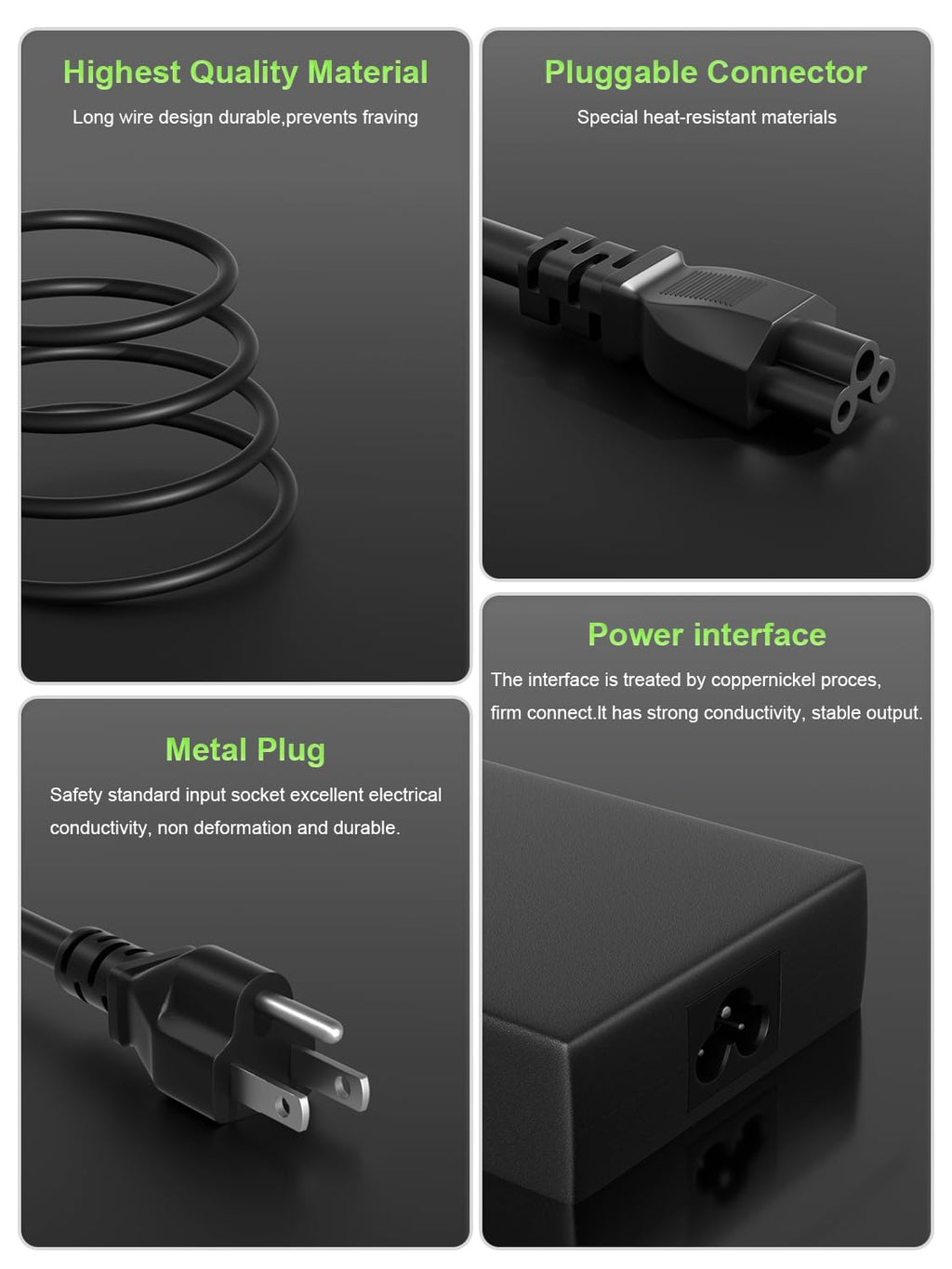 PowerPortnerLink 180W Charger Compatible with Acer Nitro 5 7 V15 V17 V16 V14 16S AN515 AN517 Predator Helios/Triton300 500 Aspire 3D 7 Series G3-573 PH315-52 PH317-54 PT515-51 Laptop