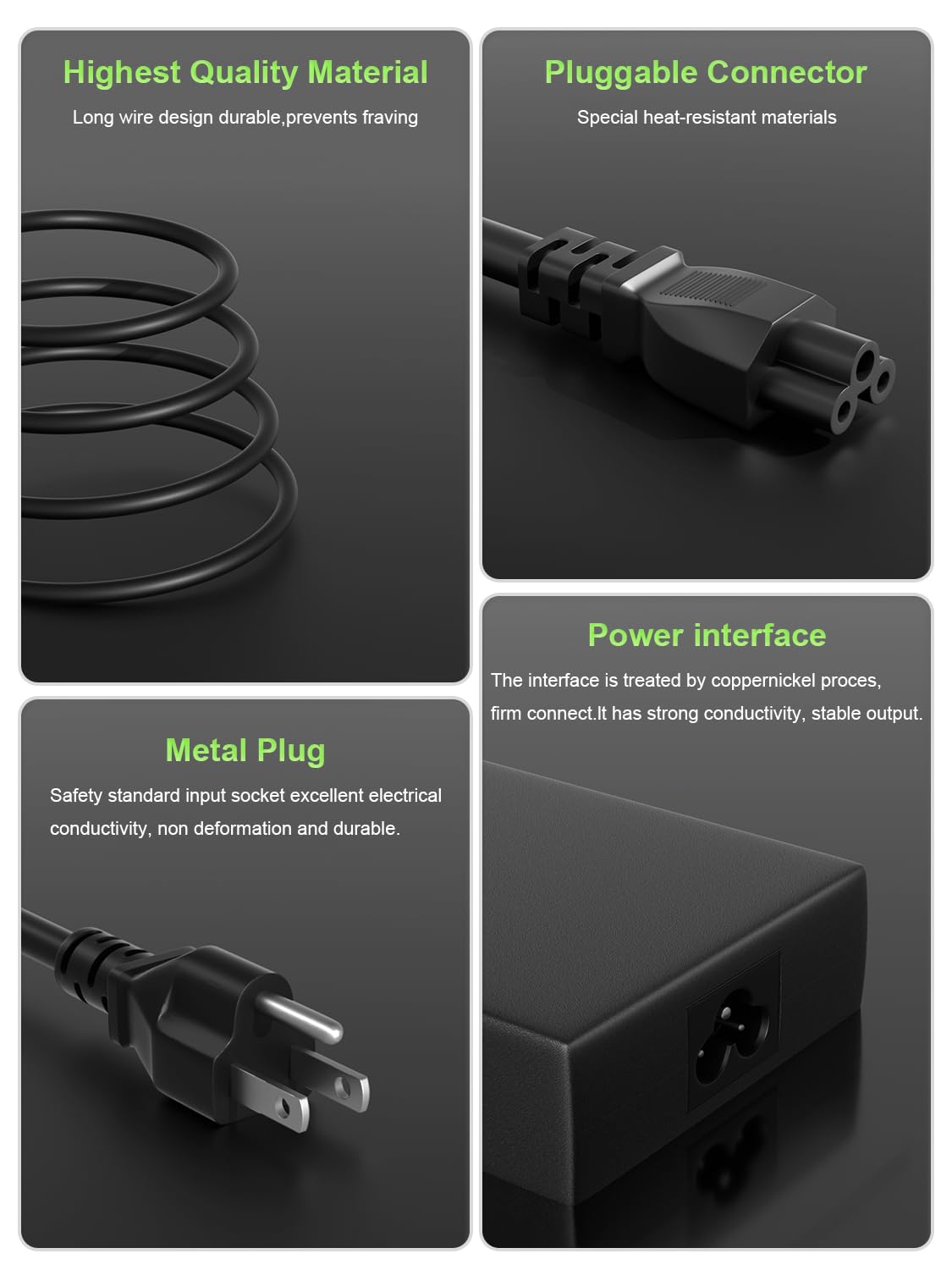 PowerPortnerLink 180W Charger Compatible with Acer Nitro 5 7 V15 V17 V16 V14 16S AN515 AN517 Predator Helios/Triton300 500 Aspire 3D 7 Series G3-573 PH315-52 PH317-54 PT515-51 Laptop