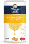 Manuka Health Manuka Honey Lozenges - 15 Lemon-Flavored Lozenges for Immune Support with Vitamin C
