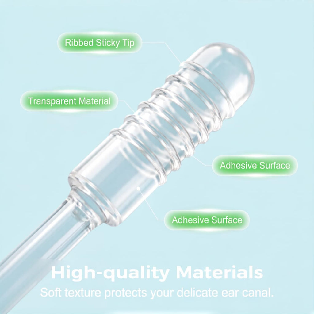 Earwax Removal Adhesive Swabs, 2026 New Reusable Earwax Removal Adhesive Swabs, Adult Spiral Ear Wax Removal Ear Scoop Remover Tool with Dust Cover Packaging (Large)