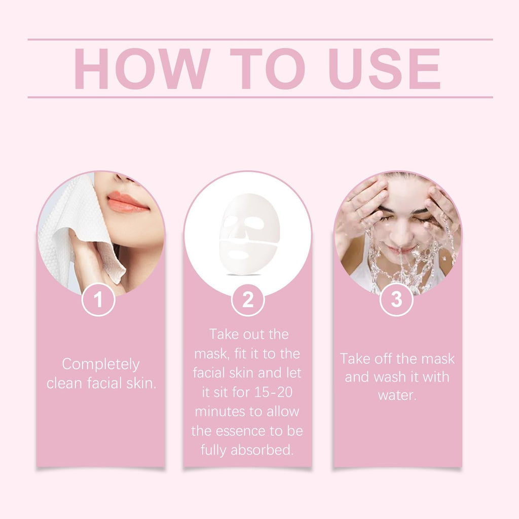 LOYOTICE 4PCS Bio-Collagen Face Mask Overnight,Bio Collagen Glow Up Mask 2.0,Real Deep Hydrating Collagen Mask for Glass Glowing Skin, Wrinkle Reduction & Elasticity,Pore Minimization