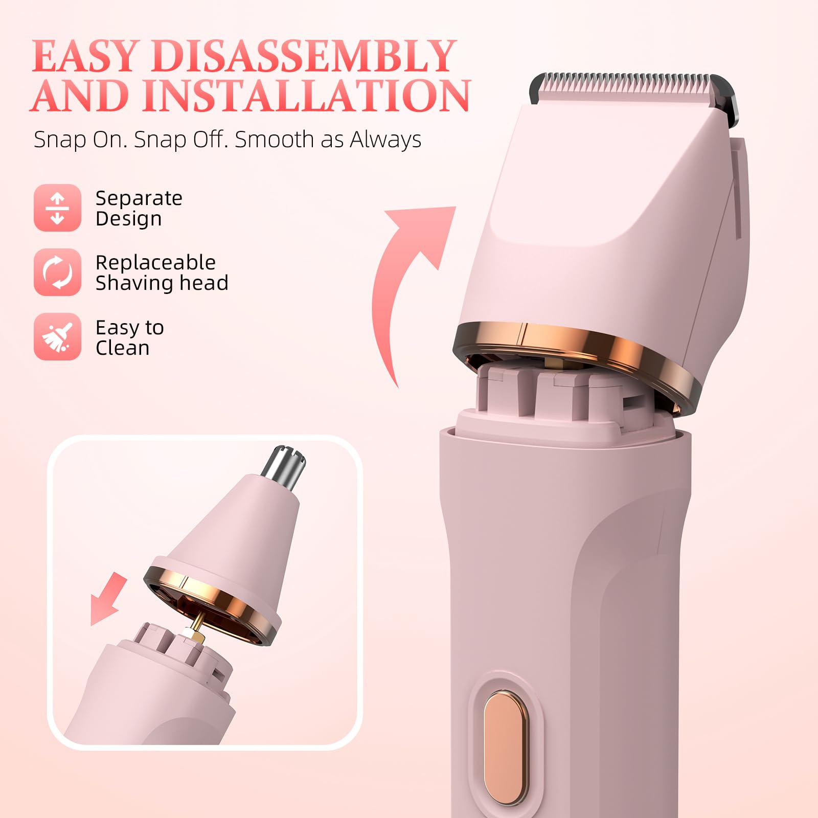 HOHOLE IPX7 Waterproof Electric Razors Shaver