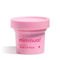mimmua! Very Berry Wash Off Pack | Korean Sauna Face Mask | Berry Complex + Fermented Ingredients for Skin Barrier | Instant Glow Up Effect | Whipped Cream Pack for Textured, Dry Skin 3.38 FL OZ