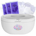 Paraffin Wax Machine for Hand and Feet with Paraffin Wax Refills, 3000ml Hand Wax Paraffin Machine Kit for Paraffin Bath Heating Reservation and Keep Warm (White)