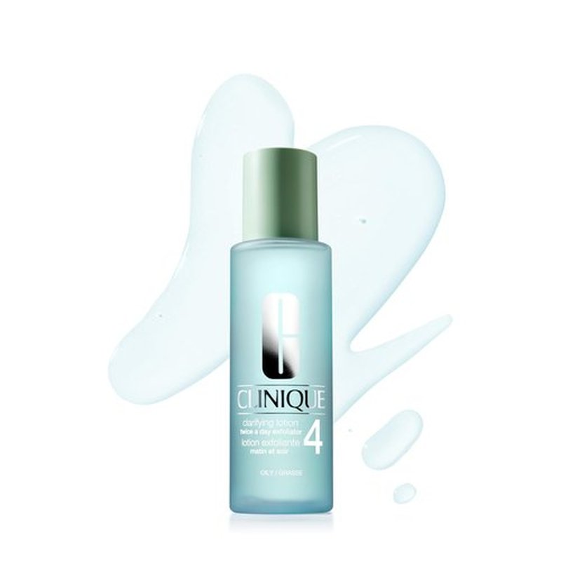 Clinique 3-Step Clarifying Lotion - Exfoliating Toner with Witch Hazel & Salicylic Acid | 4 oz for Oily Skin