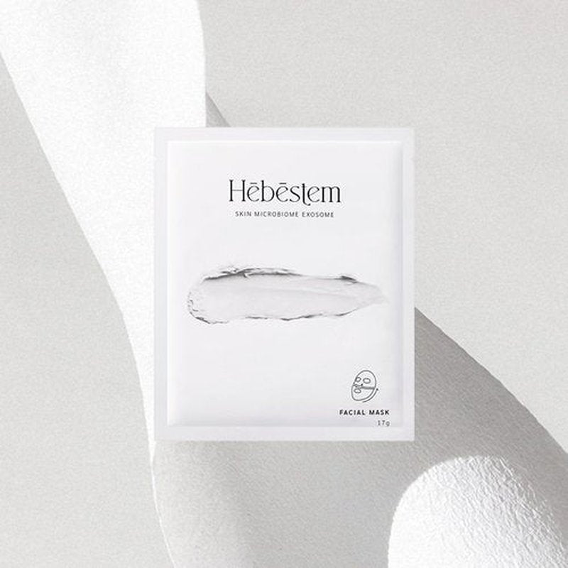 Hebestem Cream Wrapping Sheet Mask, Hydrating Face Mask, Probiotic Exosome Mask Sheet, Non-Sticky Sheet, Moisturizing, Quick Soothing, Korean Skin Care | 0.59 oz x 5 Sheets