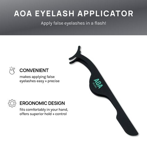AOA Studio 6 Pairs Alexis Natural Handmade False Eyelashes with Glue and Tweezer Lash Kit Natural Volume Reusable Fake Eyelashes 100 Percent Handmade Cruelty Free