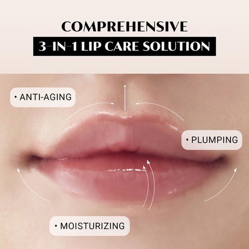 Daera B.E Active Lip Cream 6g, Hydrating, Moisturizing and Plumping Korean Overnight Sleeping Mask for Dry Lips, Glossy Finish, Natural Ingredients, Non-Irritating, Gentle for Sensitive Skin