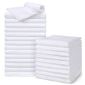 UNIMADE Salon Towels 24 Pack, Super Soft Microfiber Hand Towel, Highly Absorbent Hair-Drying Cloth for Gym, Bath, Spa Use and Home Beauty Care - White (16x29 inch)