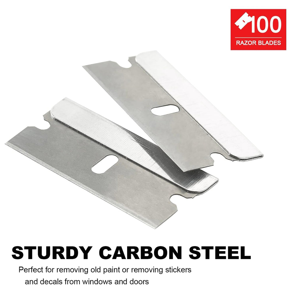 Great Andrew Single Edge Razor Blades, 100 Pack Straight