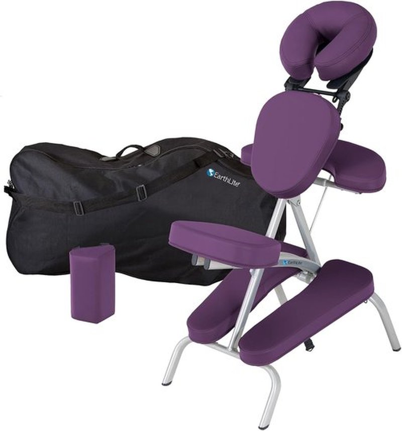 Earthlite Portable Massage Chair Package Vortex - Lightweight, Compact Design with Carry Case & Sternum Pad (15 lbs)