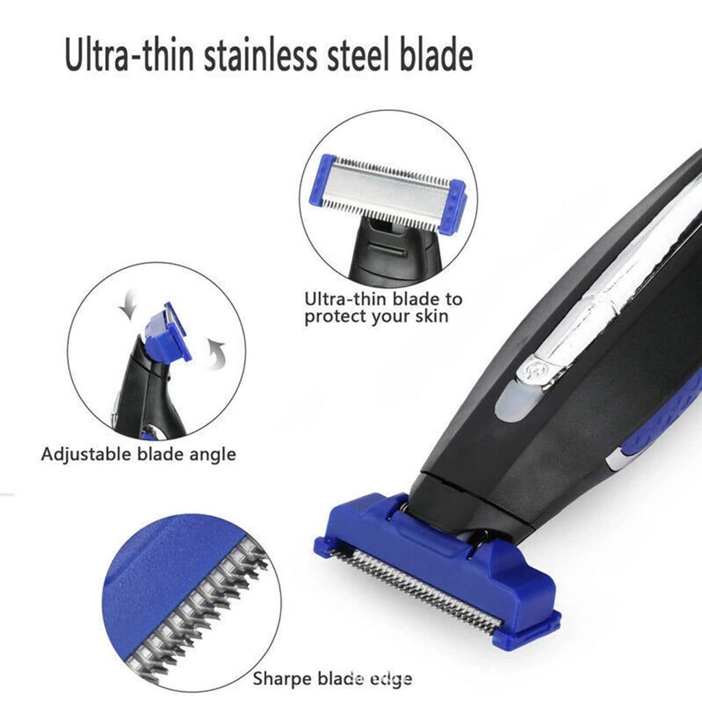 Mens Hair Trimmer & Body Shaver that Trims, Edges, Shaves, and Grooms - Rechargeable Beard Trimmer for Men