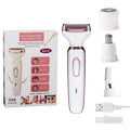 iKakocus Electric Razors for Women Bikini Shaver for Women 4 in 1 Trimmer, Razors for Shaving Pubic Hair Remover, Painless & Safety for Pubic Body Facial Hair Removal, USB Rechargeable