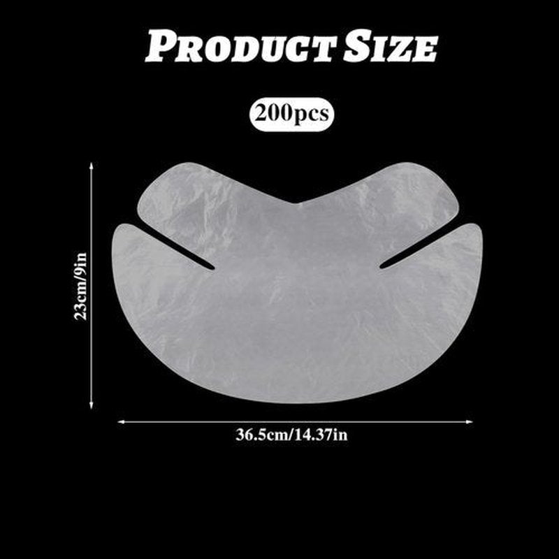 Skiennix Neck Wrinkle Mask - 200 Disposable Sheets for Moisture Lock & Firming Skin Care