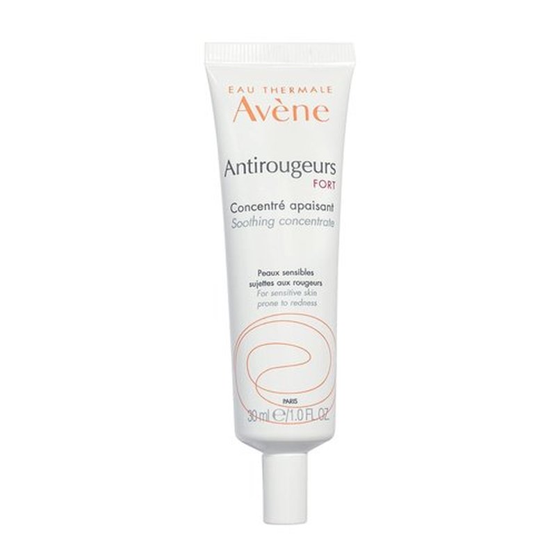 Avène Antirougeurs FORT Soothing Concentrate - Calming Redness Cream, 1.01 Fl Oz, Unscented