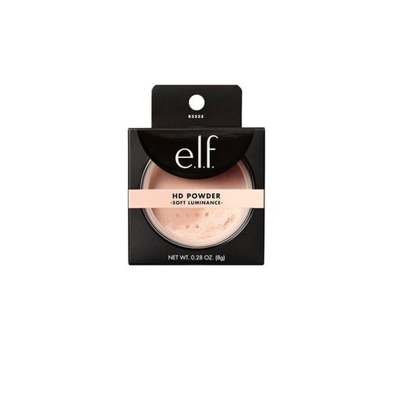 e.l.f. High Definition Powder - Lightweight Loose Powder for Soft Focus Effect | 0.28 Oz, Soft Luminance