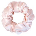 DAISYSILK 100% Mulberry Silk Scrunchie, Large Silk Hair Tie for Women, Soft Hair Accessory, Prevents Frizz, 1Pc, Pink