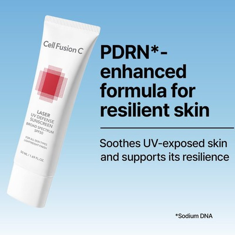 Cell Fusion C Laser UV Defense Sunscreen SPF 50, PDRN Sunscreen, Lightweight & Soft Matt Finish, Oxybenzone Free, Korean Skin Care, 50ml / 1.69 fl.oz
