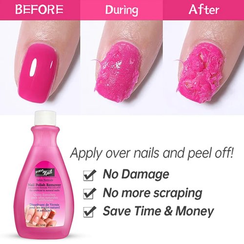 PRONAIL - Non-Acetone Nail Polish Remover, Professional, Maximum Strength, 4 Oz
