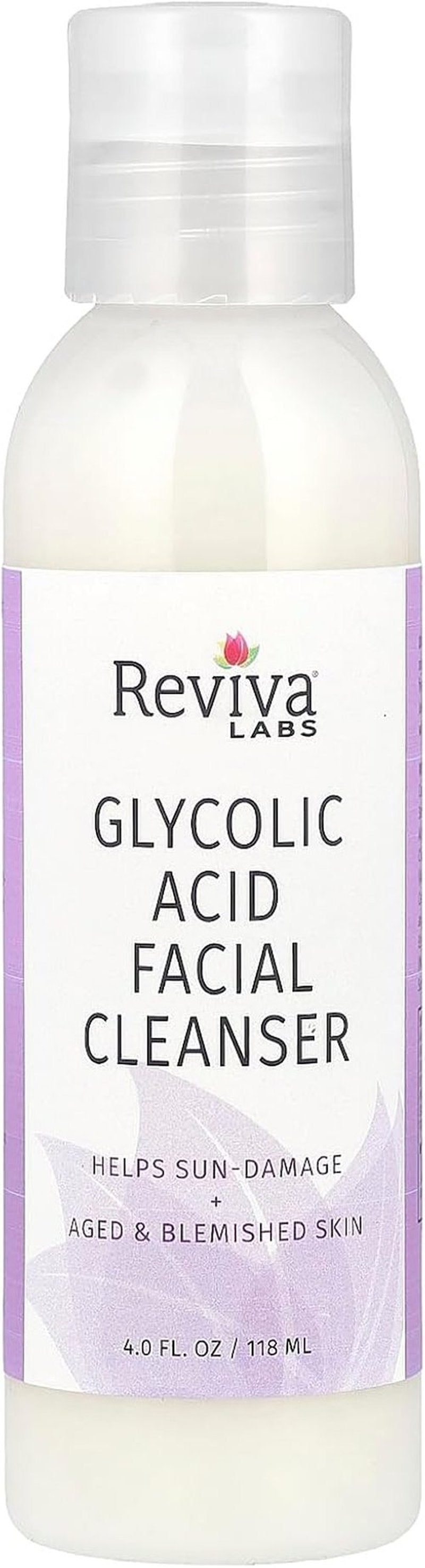 Reviva Glycolic Acid Cleanser - Exfoliating Cream for Radiant Skin | 4 oz.