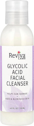 Reviva Glycolic Acid Cleanser - Exfoliating Cream for Radiant Skin | 4 oz.