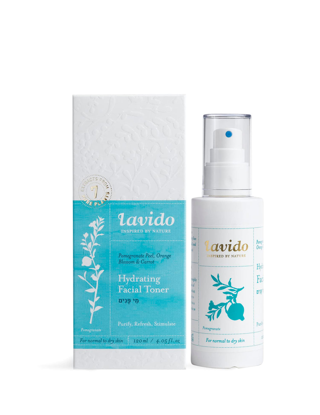 Lavido - Natural Purifying Facial Toner | Clean, Non-Toxic Skincare (4.05 fl oz | 120 ml)