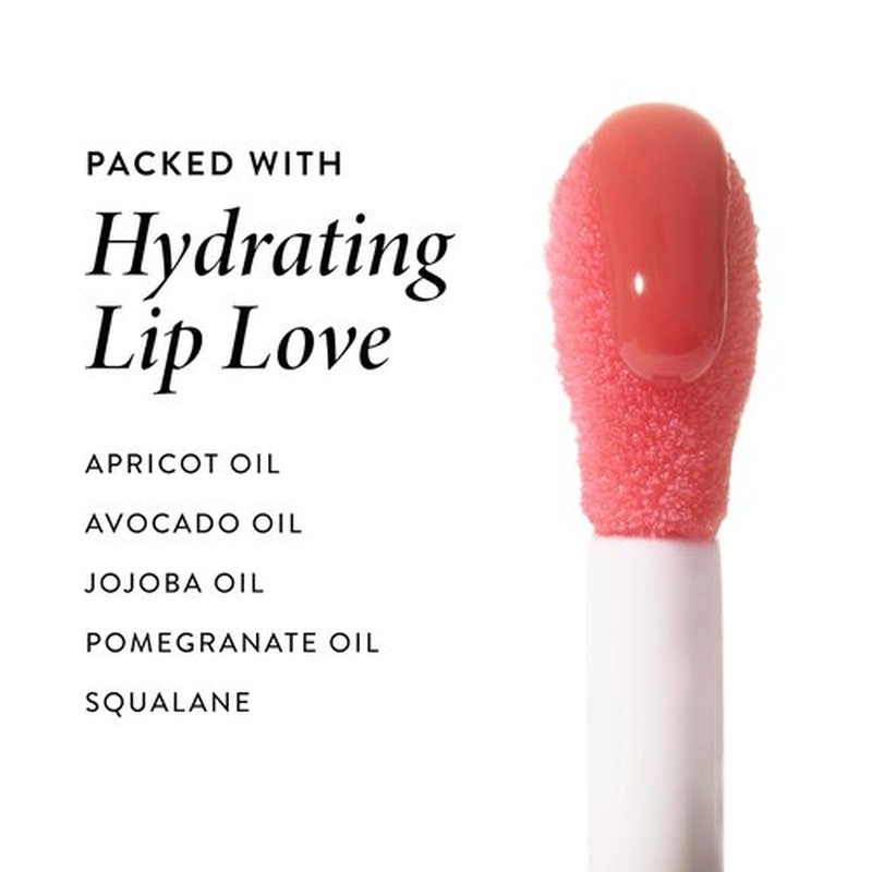 Laura Geller New York Fine Shine Glossy Lip Oil - Hydrating Squalane & Shimmer in Mauve Along