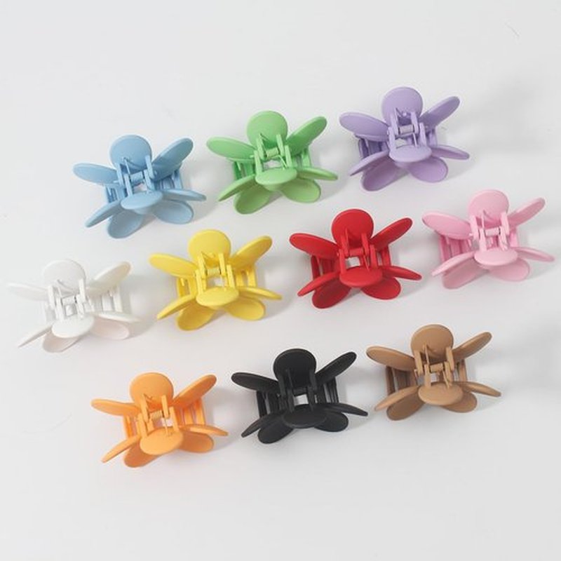 Merdia 10 PCS Hair Flower Claw Clips | Matte Jaw Flower Claw Clips for Women | Hair Clips for Thin Hair with Non Slip Strong Hold Small Hair Clips | Hair Barrettes for Women | Hair Accessories