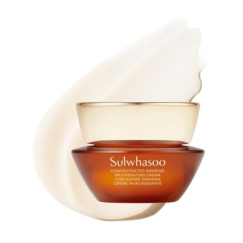 Sulwhasoo Concentrated Ginseng Rejuvenating Cream Mini –Visibly Plump Skin & Wrinkles | Anti-Aging Deep Hydration Moisturizer with Korean Ginseng Actives, Ginseng Peptide & Vitamin C | Korean Skincare