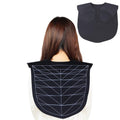 Hair Cutting Collar with Guidelines – Waterproof Silicone Cutting Cape & Weighted Neck Wrap for Hair Stylist, Barber Shop, Salon & Home Use – Large Haircut Mat for Precise Styling - Black