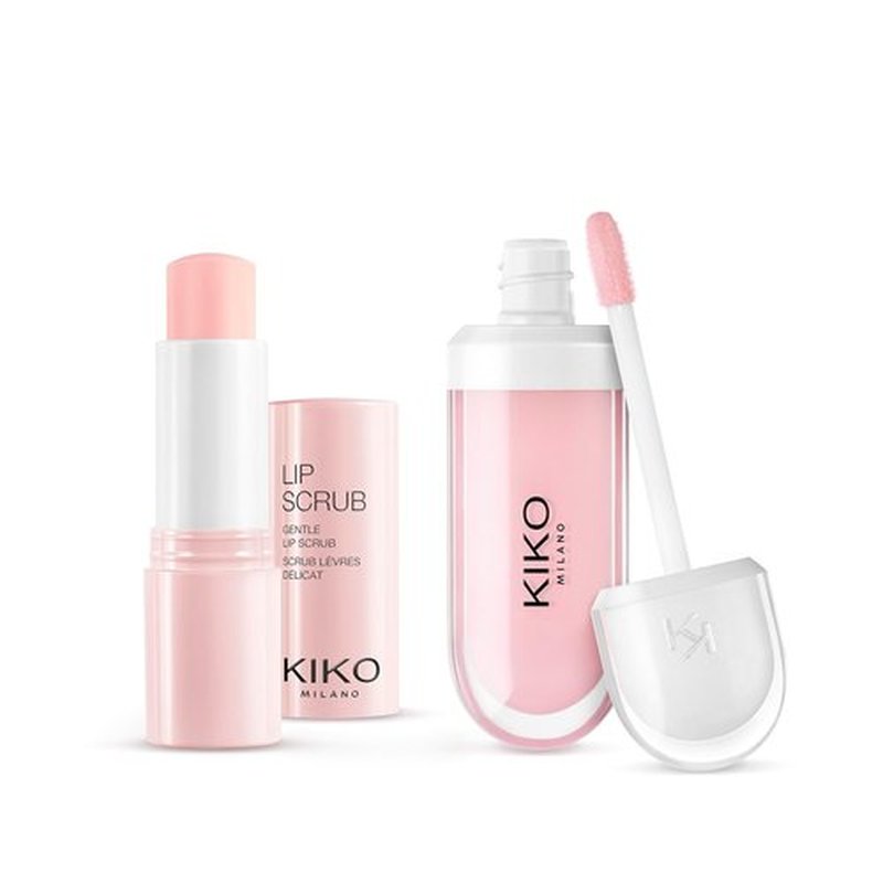 KIKO Milano Perfect Lips Caring Set - Lip Scrub & Cream Duo for Soft, Hydrated Lips