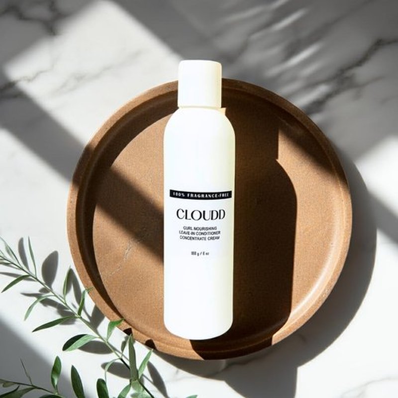 CLOUDD Leave-In Conditioner | Fragrance-Free Curl Nourishing Cream - 100% Unscented Detangler