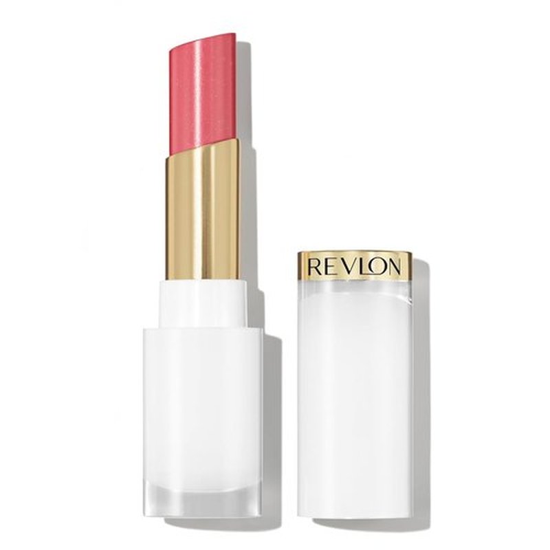 REVLON Super Lustrous Glass Shine Balm - Hydrating Tinted Lip Balm with Hyaluronic Acid & Aloe | Medium Pink 0.11 oz