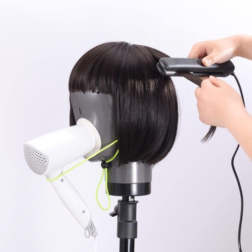HOMEGOAL Hair Dryer Fresh Wig Head Dryer Stand Holder Mannequin Head, Drying Wig From Inside to Outside, Quickly, Easily, For Lace Wig Scalp Cap Net (Pink)