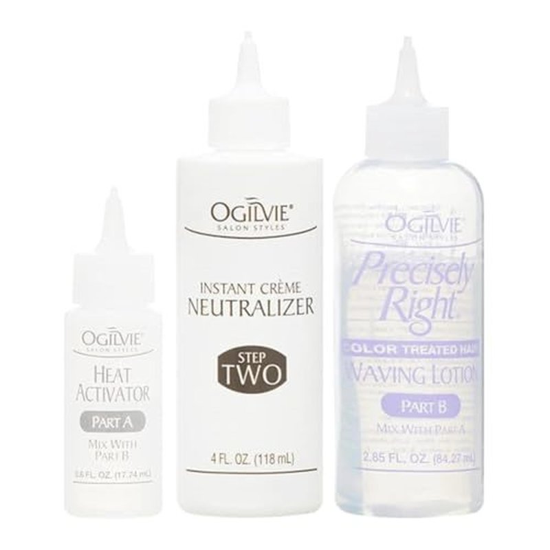 Ogilvie Salon Styles Professional Conditioning Perm Kit - Perfect for Color-Treated, Thin Hair - 1 Application