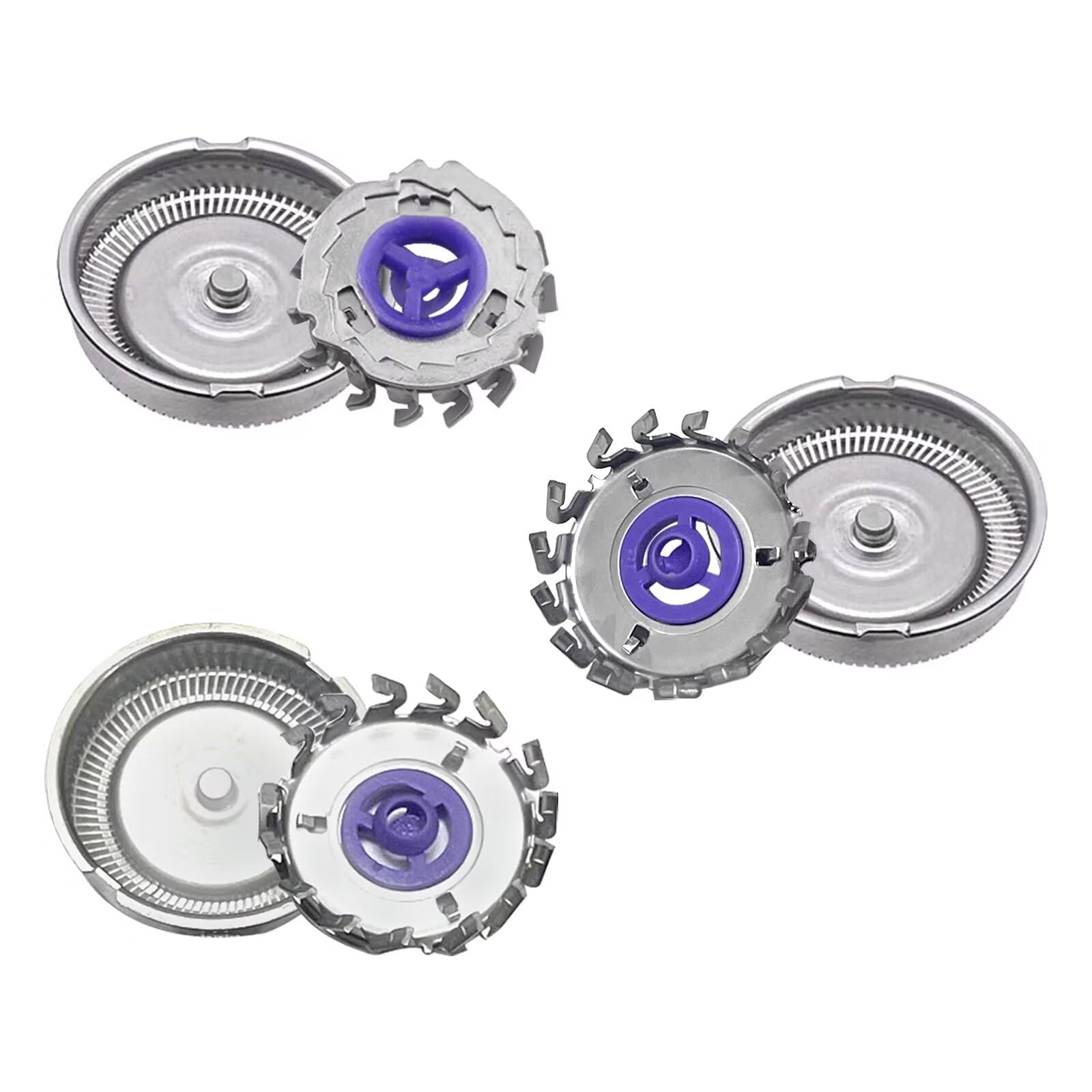 GSParts 3 x Shaver Heads Blade Cutter for Philips Norelco 3601X 3405LC 5625X 5812XL HQ40