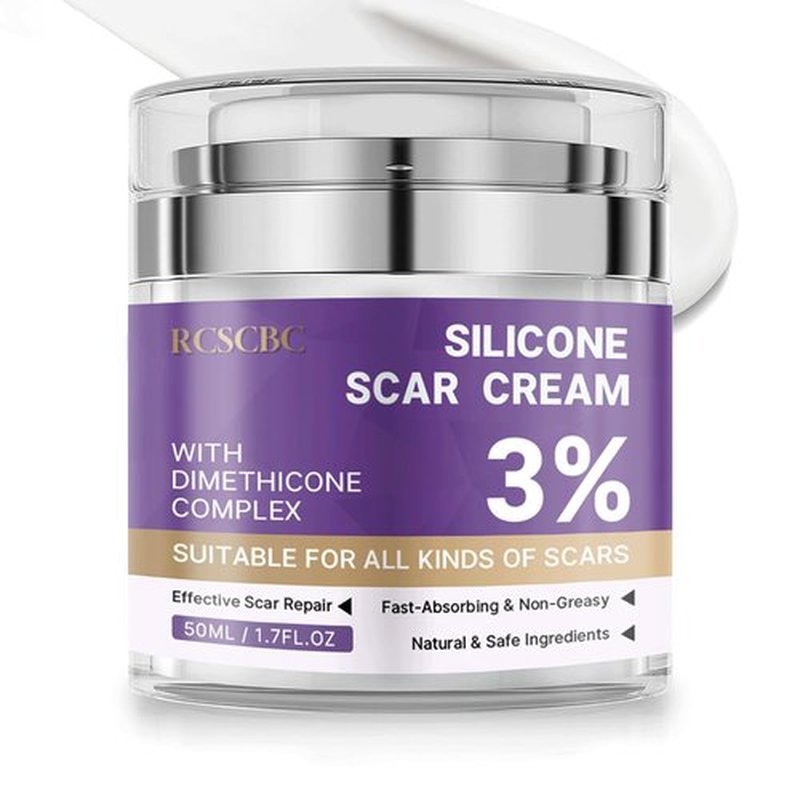 Scar Soothing Cream,Scar Cream,Advanced Scar Removal Cream for Surgical Scars, 3% Dimethicone Complex Silicone scar cream for Old & New Scars,C-Section, Pregnancy, Acne, Injury, Keloids, Burns (1PCS)