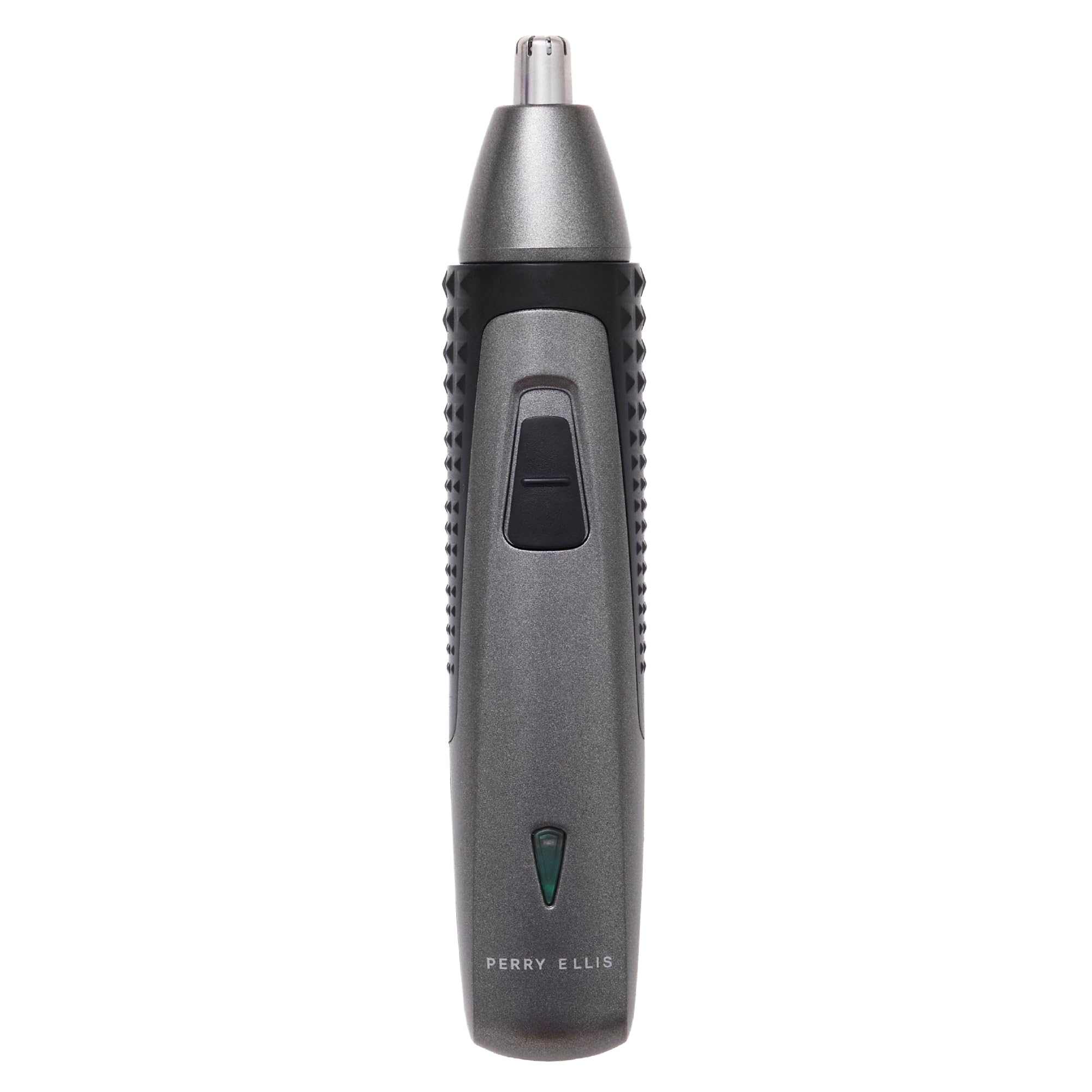 Perry Ellis 3-in-1 Ear, Nose & Facial Hair Trimmer for Men, Cordless Battery-Powered Grooming Tool with Detachable Heads, Antislip Design, Rechargeable Shaver with Cable