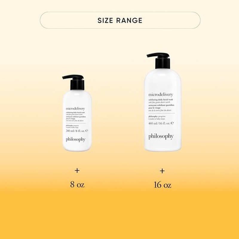 Philosophy Microdelivery Exfoliating Daily Facial Wash - Gentle Amino Acids & Fine Grain Desert Earth - Removes Impurities & Smooths Skin Texture