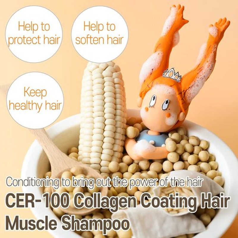 Elizavecca CER-100 Collagen Coating Hair A+ Muscle Shampoo, 16.9 fl oz