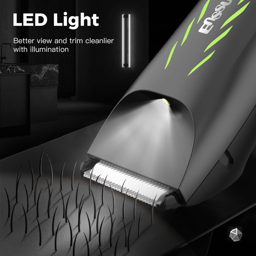 Manscape Body Hair Trimmer for Men w/Light Pubic Hair Trimmer Safe Blade