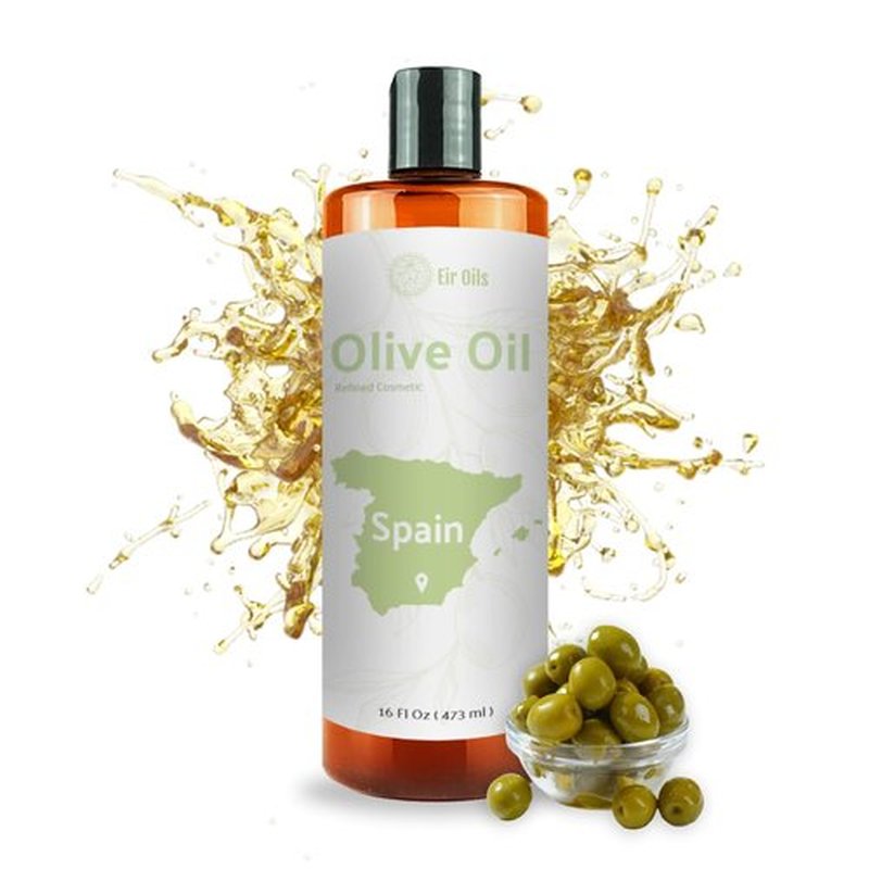 Nature Packaged Olive Oil - 100% Pure Cold Pressed Natural Olive Oil (Aceite de Oliva) for Essential Oils Dilution, Massage & Skincare - Premium Grade (16oz)