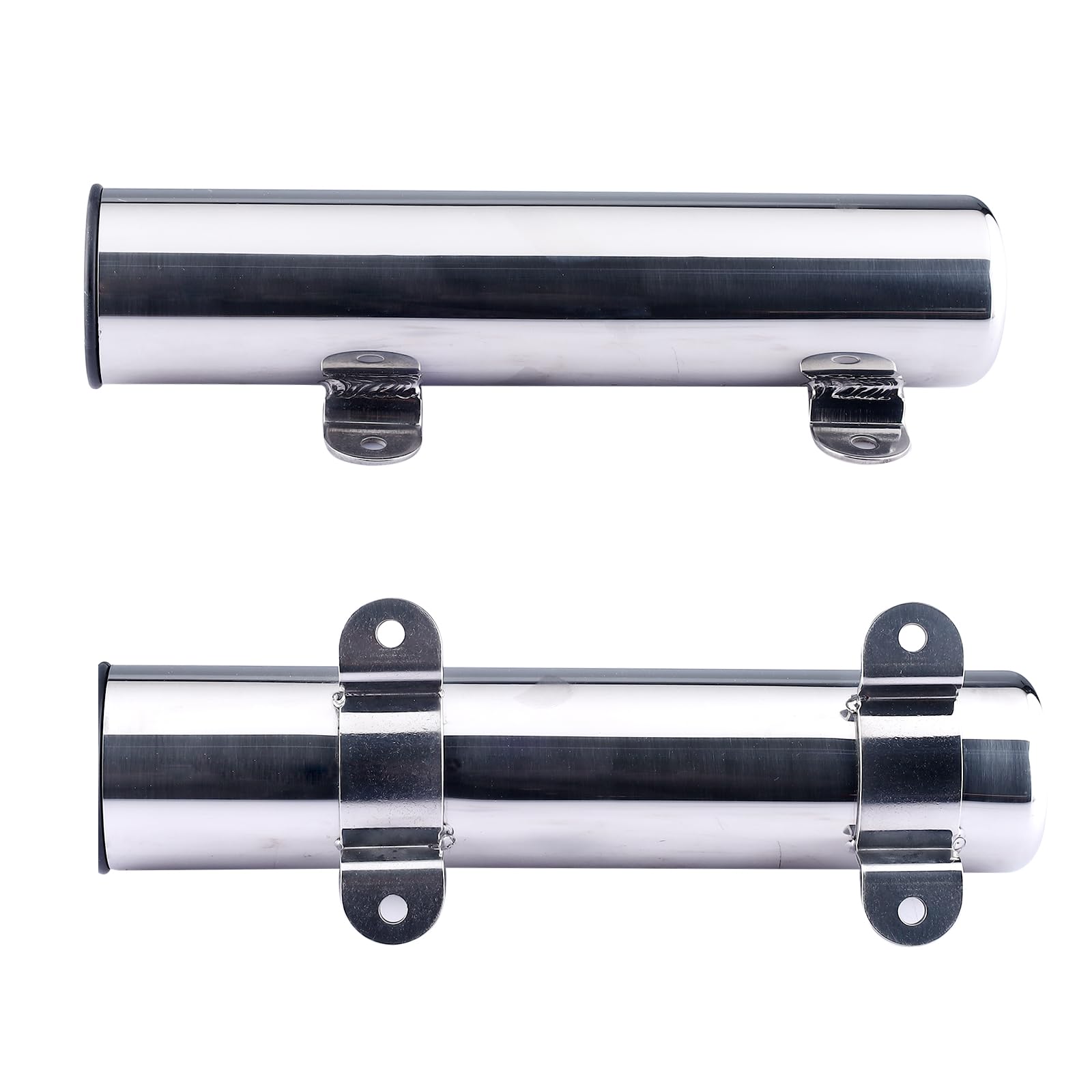NovelBee 4pcs Fishing Rod Holders,Stainless Steel Boat Pole Holders with Weld Brackets,Side Mounted Transom Mounted Rod Holders for Kayak Marine