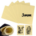 3mm Tattoo Practice Skin, 6Pcs 12x8" 3mm Thick Silicone Fake Skin Blank Double Sides Soft Skin, Tattooing Microblading Eyebrow Lip Practice Sheet for Beginners and Artists (6Pcs I 3mm)