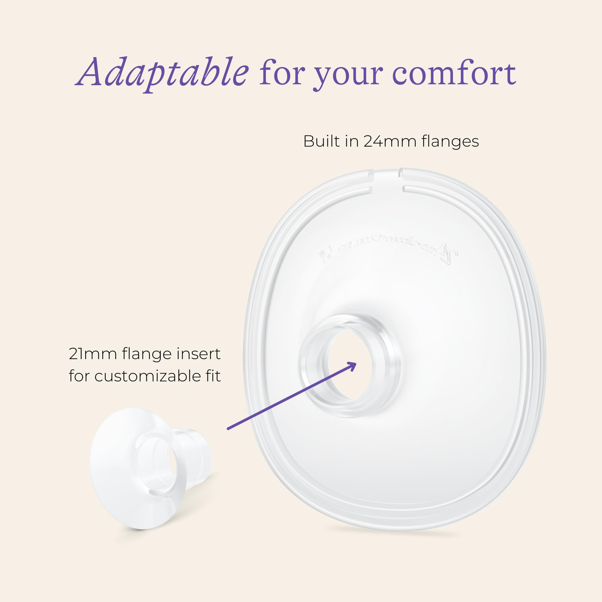 Lansinoh DiscreetDuo Extra Pumping Set | Hands-Free Wearable Breast Pump Accessories | Portable Replacement Kit with Milk Collection Cups, Flanges, Valves & Bottles (Pump Not Included)