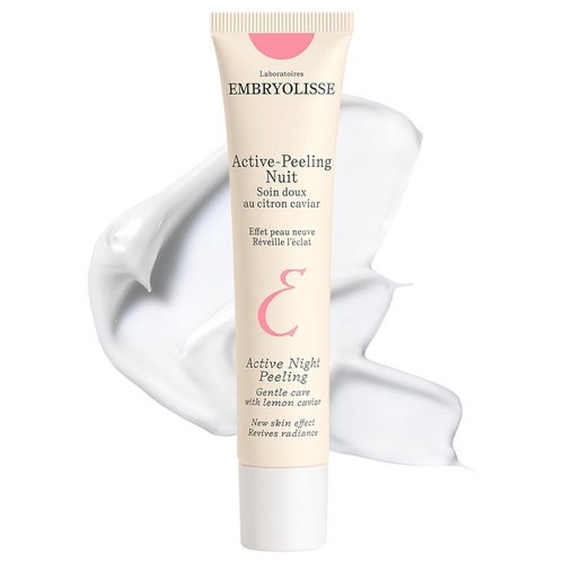 Embryolisse Active Night Peeling Treatment - Ultra Gentle Exfoliating Cream with Shea Butter | 1.35 Fl Oz for Radiant Skin