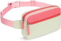 Skiennix Fanny Pack - Trendy Colorblock Crossbody Bag for Girls Aged 5-12 | Adjustable Belt for Travel Essentials