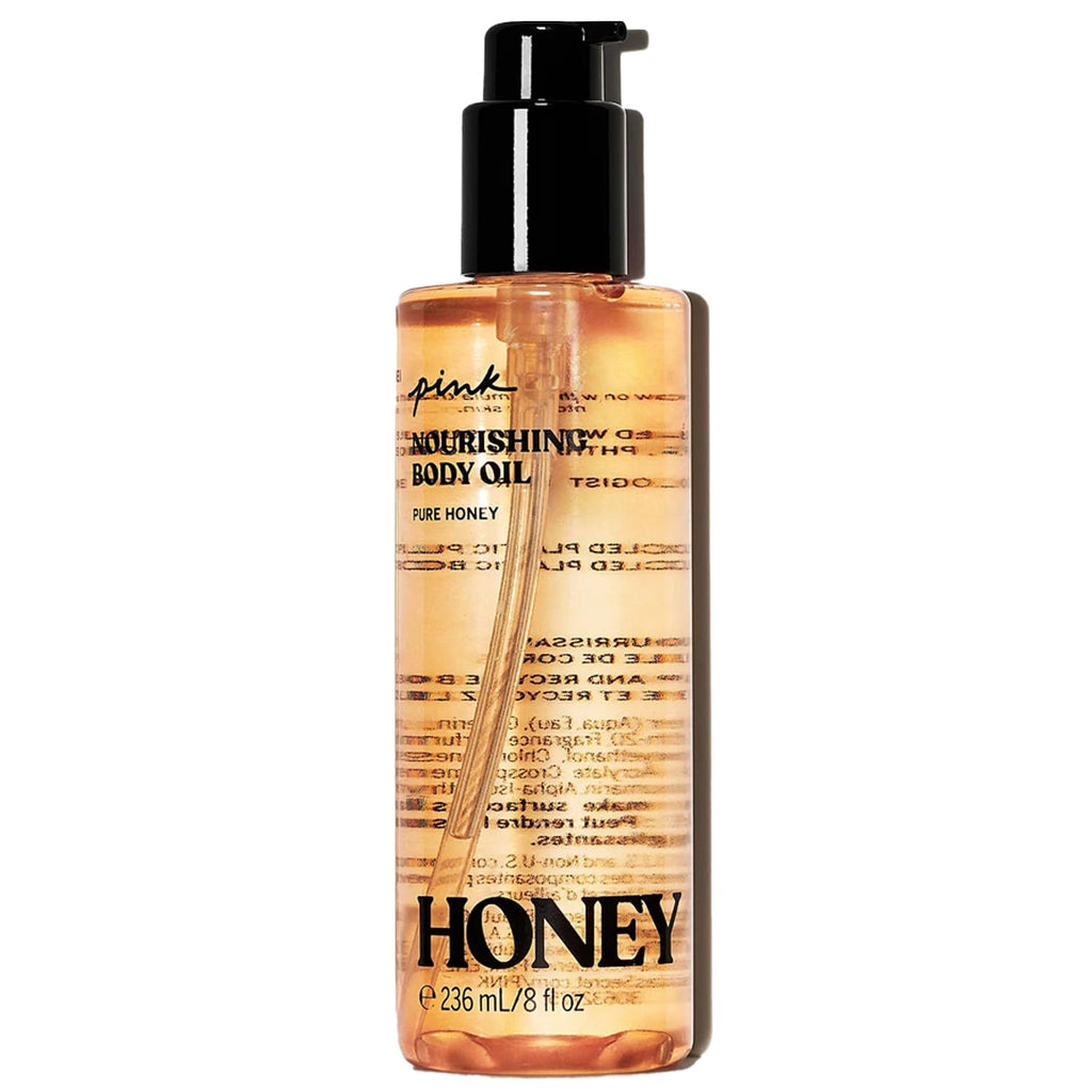 Victoria's Secret Pink Honey Body Oil - Soothing Moisturizer for Soft Skin | 8 oz.