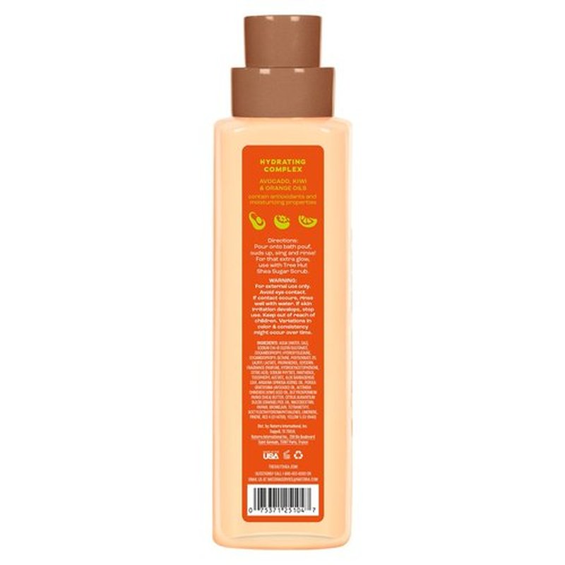 Tree Hut Tangerine Foaming Gel Body Wash - Hydrating Shower Gel for Smooth, Radiant Skin | 18 fl oz